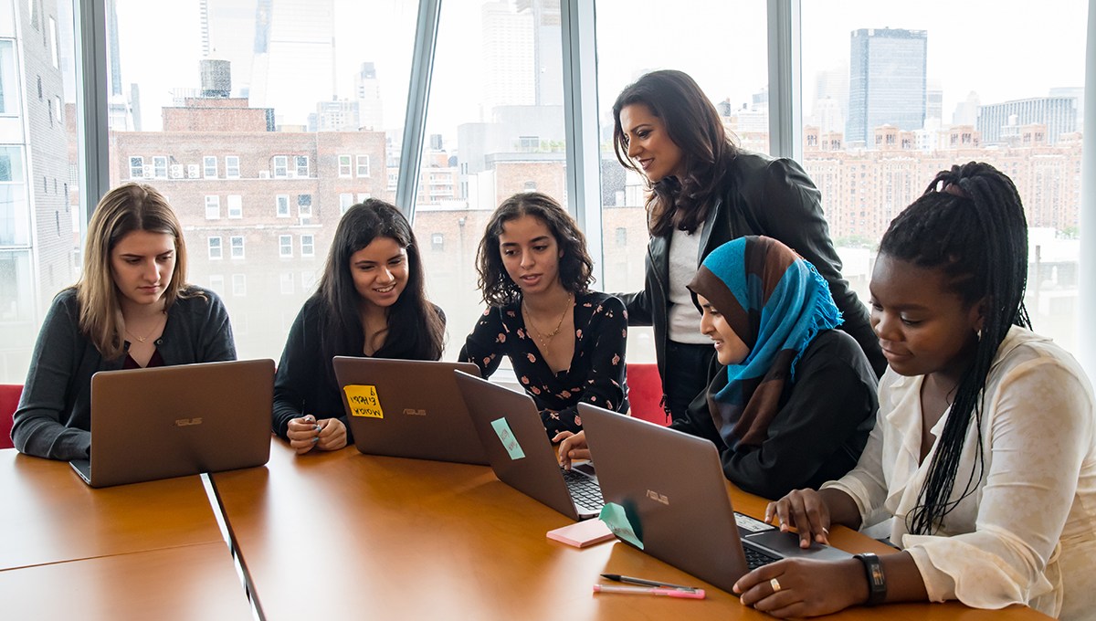 Girls Who Code program participants